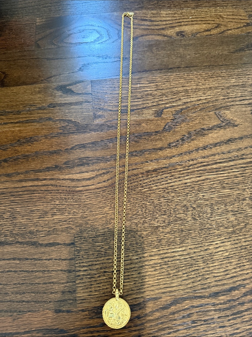 Julie Vos Gold Coin Pendant Necklace